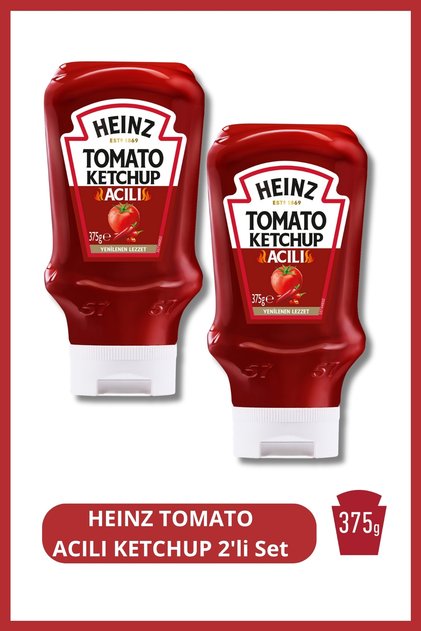 Acılı Domates Ketçap (Tomato Ketchup) 375 g 2'li Set