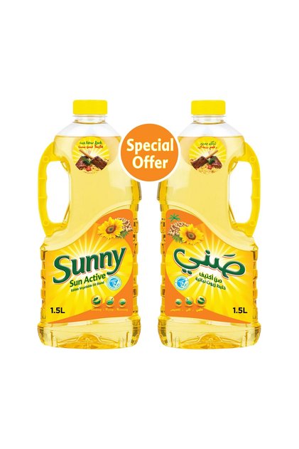 Sunny Sunny Active Multipurpose Cooking Oil Value Pack 2 x 1.5 Litres
