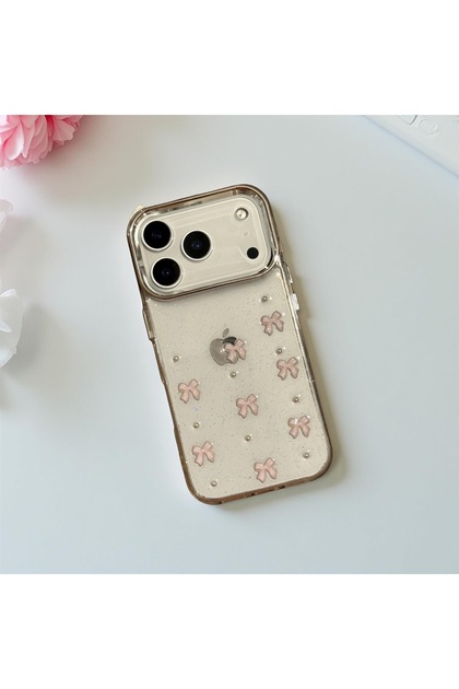 iPhone 15 (6.1 Inch) Compatible Silvery Transparent Stone Silicone Case