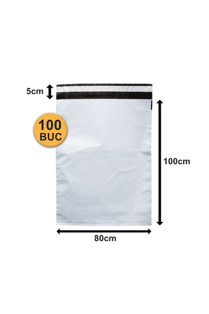 Set de 100 plicuri FB12 pentru curier, 800x1000+50 mm