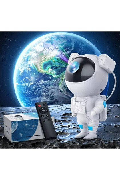 Προβολέας LED και λέιζερ Astronaut με προβολή αστεριών, RGB, τηλεχειριστήριο