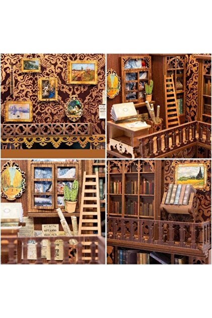 Timber Scent Infinity Bookstore 3D Puzzle Maket - Prime - Fiyatı