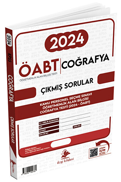 Dizgi Kitap ÖABT MEB-AGS Coğrafya Öğretmenliği 2024 Sınavı Çıkmış