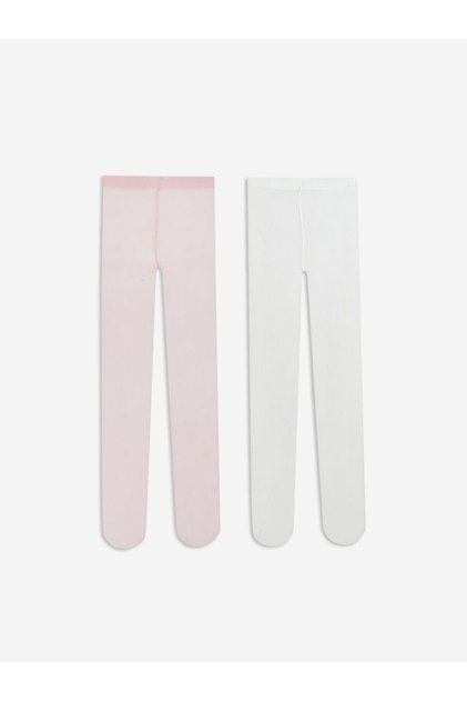 Vizyon New Season Basic Girls' Pantyhose 2-Pack