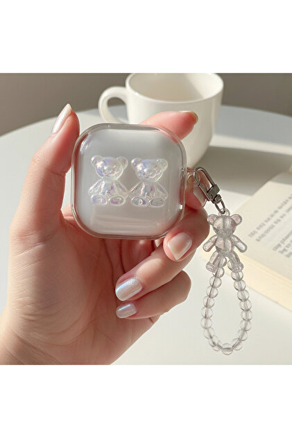 Samsung CaseOnn Galaxy Buds FE - Buds Core Kılıf Figürlü 3D Ayıcık