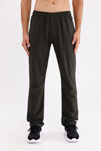 Flexible Waist, Elasticated Side Pockets, Straight Leg, Comfortable Fit Transitional Sweatpants