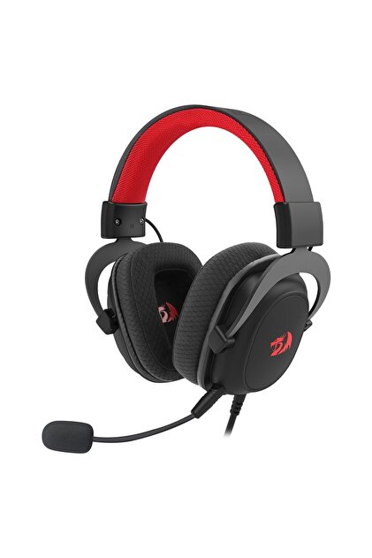 Casti gaming Zeus Lite microfon detasabil, Cu fir, Negru