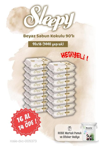 Buy 16 Pay 14 90's White Soap Scented Wet Towel and Rosie