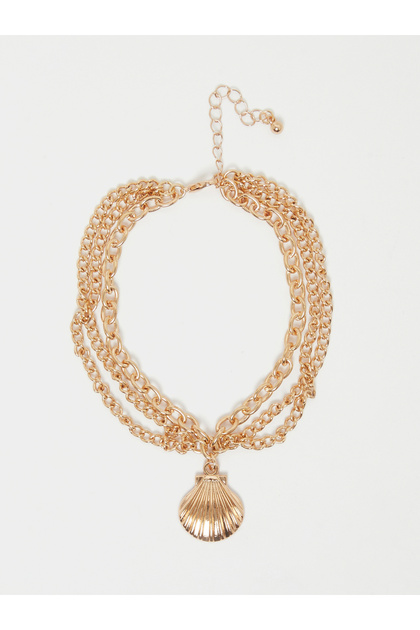 Shell Drop Layered Anklet with Lobster Clasp