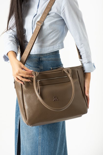 Mega Water Resistant Quality Adjustable Strap Multi-Compartment Women's Handbag and Shoulder Bag Boy28-En35