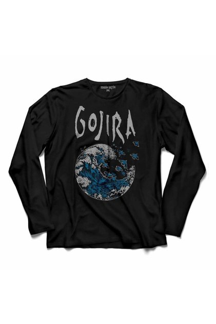 Gojira Progressive Metal Logo Metallıca 2 Long Sleeve T-Shirt