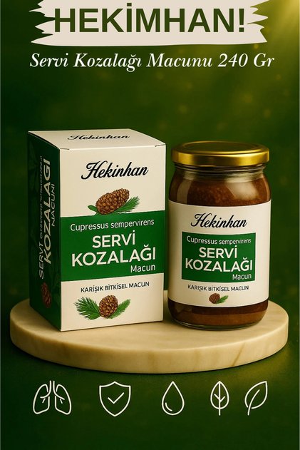 Çam Kozalağı (SERVİ) Macunu 240gr - Koruyucu Içermez - Helal Sertifikalı