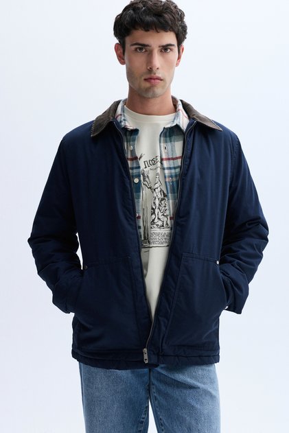 Short Coat with Collar Detail