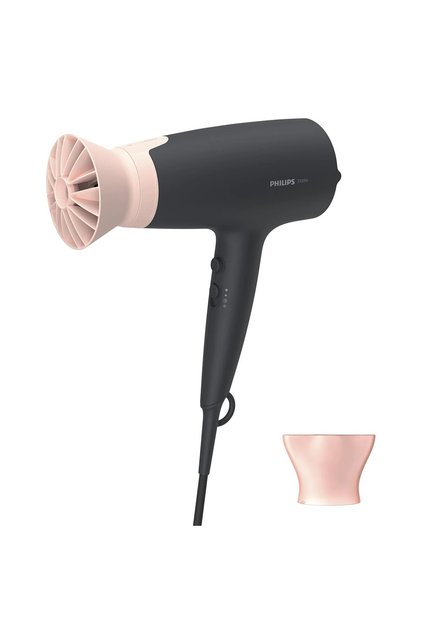 Fén na vlasy, Philips, 2100 W, Thermo Protect, 3 nastavenia teploty, 2 nastavenia rýchlosti, 14 mm, Čierna/