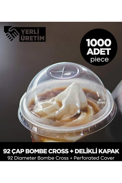 92 قطر مقوس + غطاء مجوف - 1000 قطعة