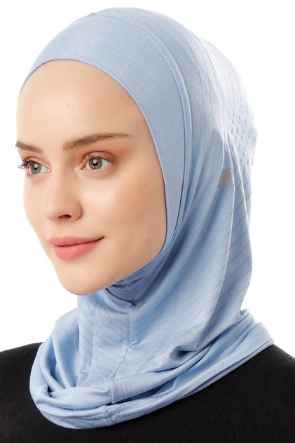 Striped Sports Hijab - St 296 (7829630)