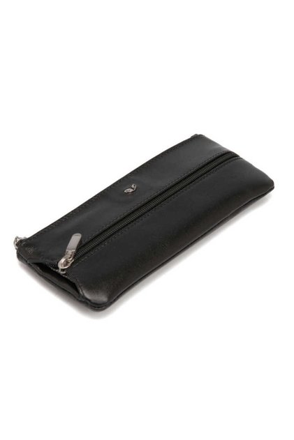 Black Genuine Leather Unisex Keychain - S1An00000157-B06