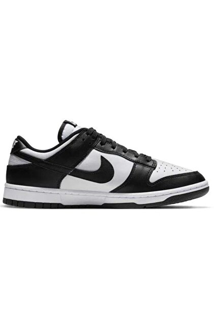 Nike Dunk Low Retro Panda Leather Mens Sneaker Hakiki Deri Günlük