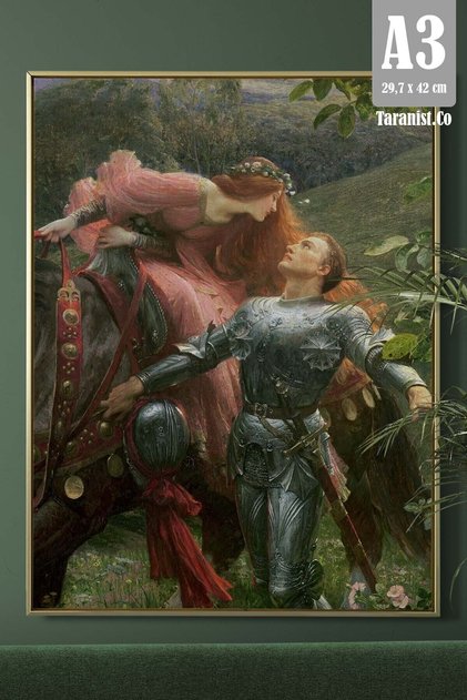 Kağıt Poster Merhametsiz Güzel Dicksee -ünlü Tablolar - Kuşe (30X42 CM)