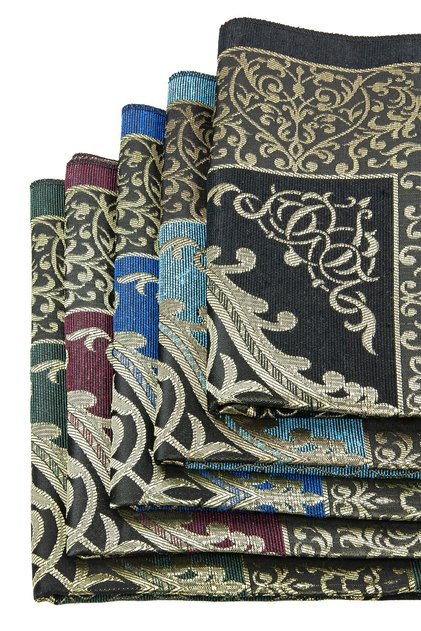 10 Pieces Ottoman Taffeta Prayer Rug 5 Colors