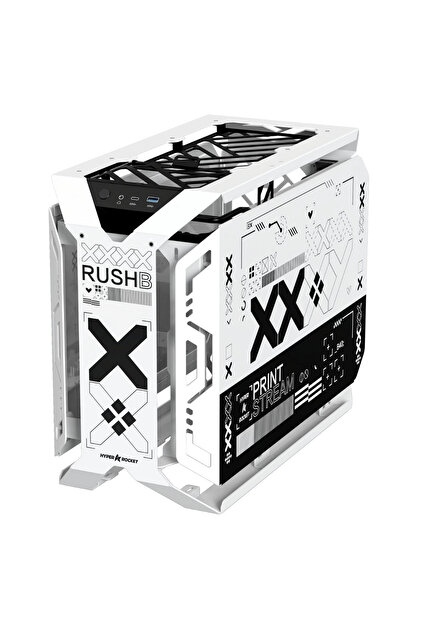 Hyper Rocket X-ERA Print Stream M-ATX 6 Argb Fan Open Frame Oyuncu