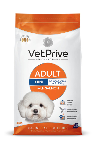 VetPrive Vet Prive Mini Adult Somonlu Köpek Maması 3 kg - Fiyatı