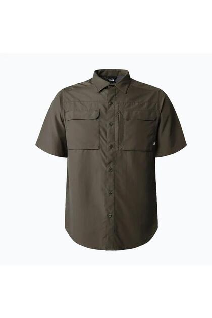 M S/S SEQUOIA Erkek Gömlek NF0A4T1921L1 Zeytin Yeşili-XL