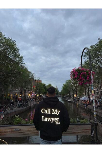 - Call My Lawyer Reflektörlü Sweatshirt