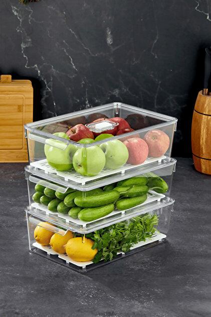 MİHEL Gloss AirControl XL 3'lü Süzgeçli Havalandırmalı Kapaklı