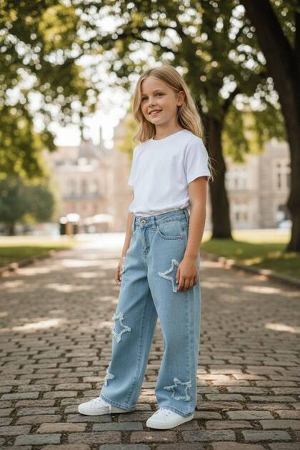 Girl's Galaxy Denim Pants