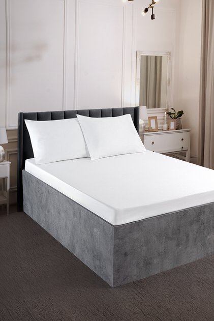 Fors Series Satin King Size Bed Sheet Set 120 Thread 100% Cotton