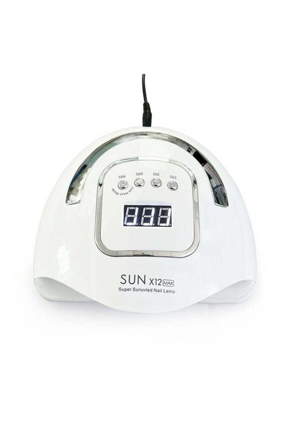 Λάμπα UV LED Sun X12 max, 45 ΛΕΥΚΑ LED 280w, τζελ ή βερνίκι νυχιών για μανικιούρ