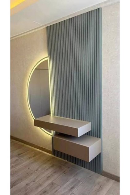 AKYÜREK STORE LB 3771 MODEL MAKARON YEŞİL RENK DEKOR PROFİL DUVAR KAPLAMA PANEL LAMBRİ