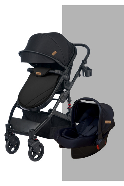 BEBEGOLD Truva Travel Sistem Bebek Arabası Full Black - Fiyatı