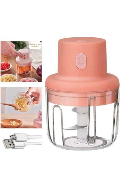 ARTC Mini Electric Wireless Garlic Chopper Grinder and USB Chargeable Portable Intelligent Processo