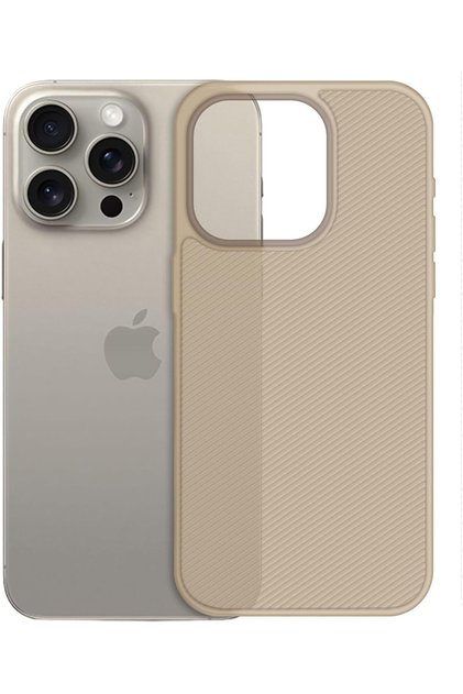 for iPhone 16 Pro Max Air Skin Line Case with Bumper - Ultra Slim 0.3mm (Dessert Titanium)