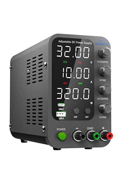 Sursa laborator reglabila 32V 10A, USB-C/USB-A, protectie OCP