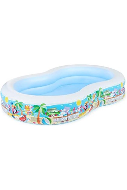 Swim Center Inflatable Paradise Seaside Pool, Multi-color, 56490