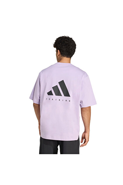 adidas Oversize Erkek Lila Antrenman T-Shirt JX6283 - Fiyatı