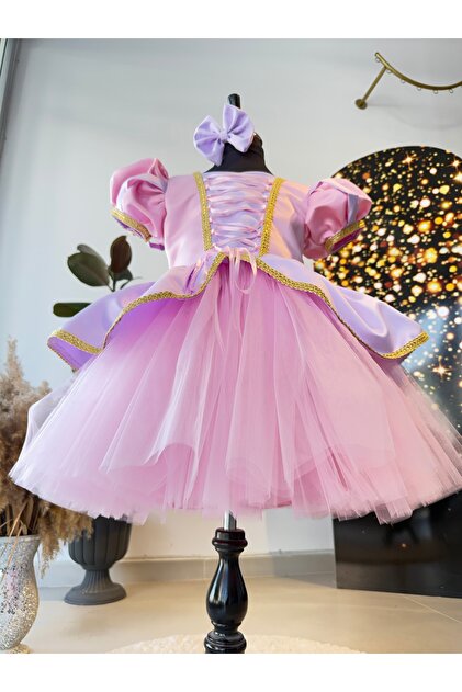 Girls Rapunzel Costume, Rapunzel Dress, Party Dress, Birthday Party Dress