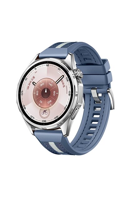 Huawei Watch GT6/GT5/GT4/GT3 Pro/GT3 46mm Uyumlu 22mm Dokuma Silikon Kordon Kayış