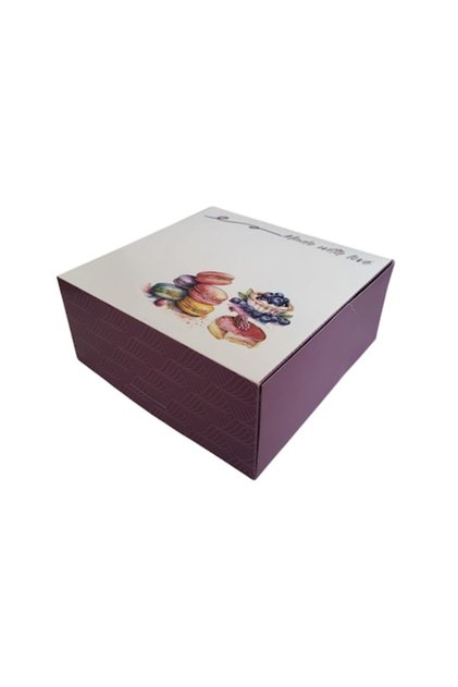 Set de 25 cutii pentru patiserie 18x18x8 cm