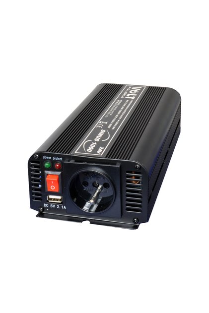Invertor cu undă pură VOLT 500W / 1000W 24V / 230V