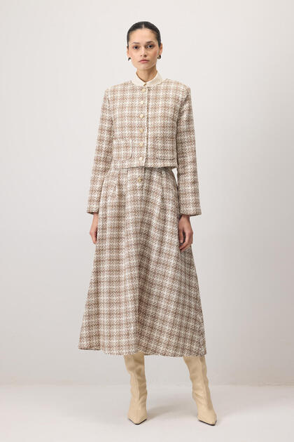Jacke Rock Tweed-Anzug