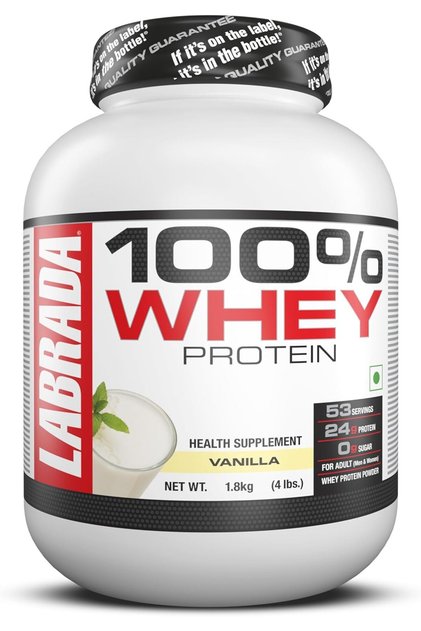 Nutrition 100% Whey Protein (Vanilla, 4.13 lbs/1875 g, 50 servings)