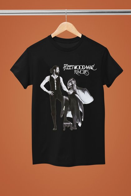 Fleetwood Mac the Rock Band Printed Cotton Short Sleeve Regular Fit Rock T-Shirt