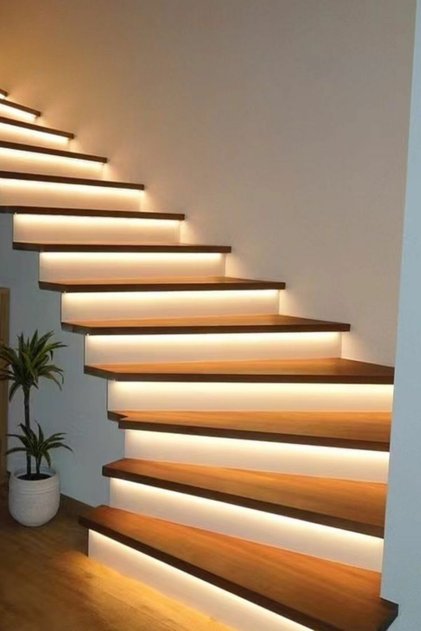 16 Basamak Led Şerit Profil Aydınlatma Takip Sistemi