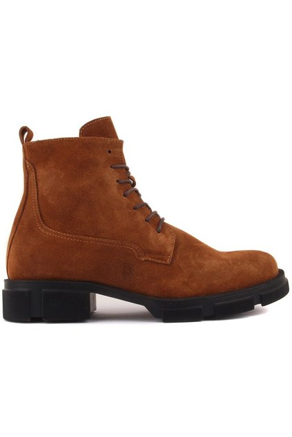 - Tan Suede Zippered Men's Boots 102-205-10052