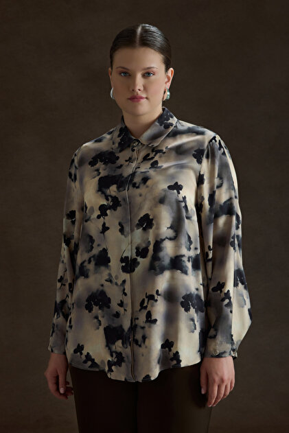 Patterned Viscon Blouse