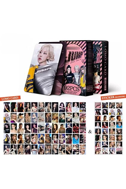 Kpop Dünyasi BLACKPINK '' Jump '' Çift Yön Baskılı Lomo Card Seti